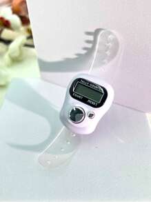 迷你电子手指计数器/环形手动计数器，手压式人流量计数器，随机颜色Tasbih，小巧可爱，使用方便，适用于编织，祈祷计数等。