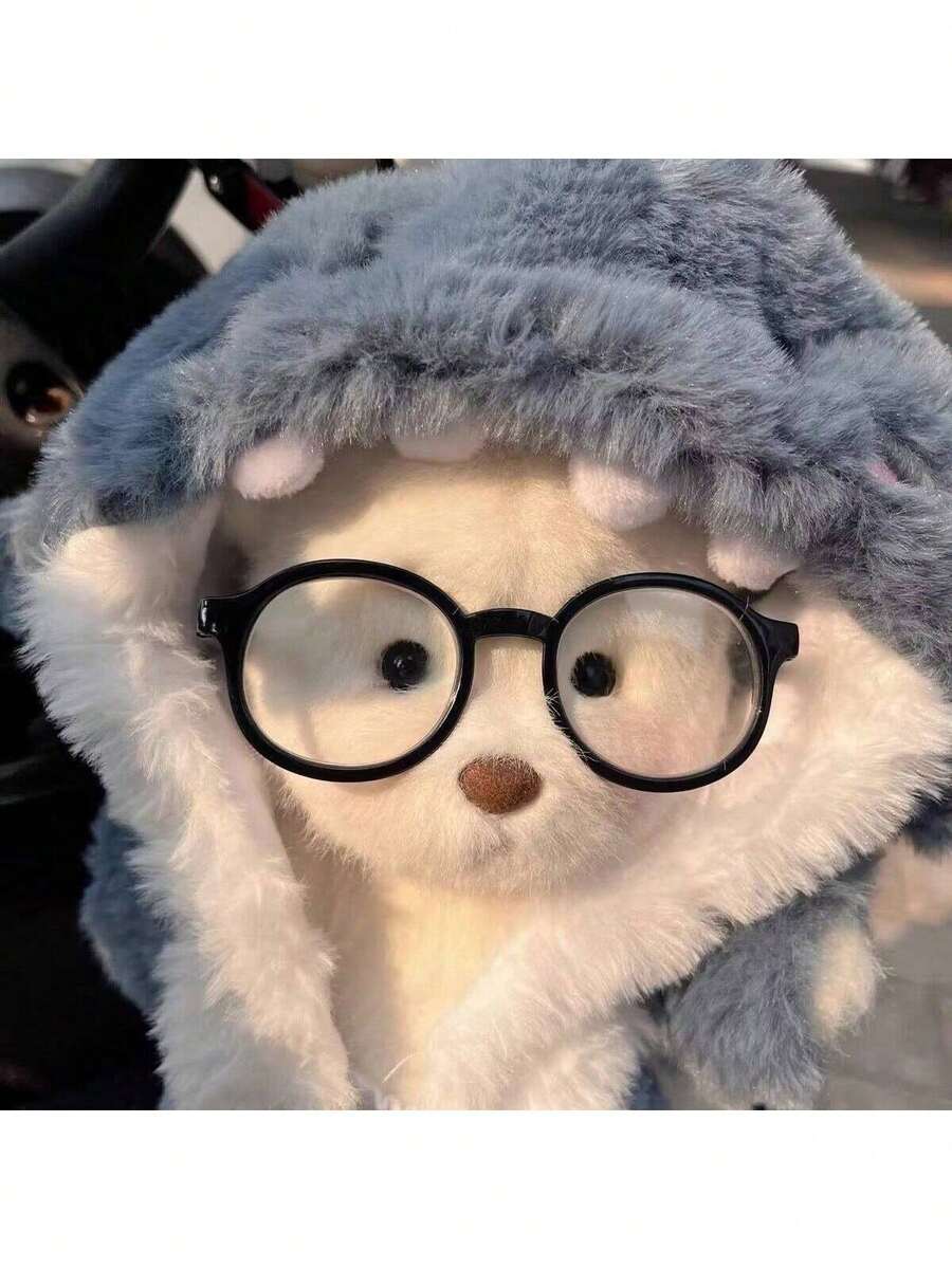 20cm Doll Shark Costume Outfit, Detachable Clothes For Labubu/Compatible With Labubu Dolls, Anime Peripheral Doll Clothes (Outfit Only, Doll Model Shown For Display) - Multicolor - View 1