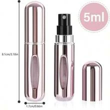 4PCS Portable 5ml Mini Perfume Spray Bottle, Perfume Bottle Reusable Perfume Spray Bottle, Perfume Pump Box, Empty Perfume Bottle Suitable For Travel And Going Out Storage Containers