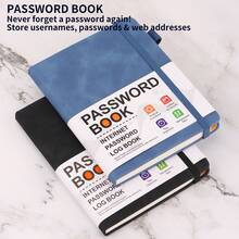 Notepad B6 Password Book With Alphabet Tags Password Storage Book Elderly Friendly Website Address Storage Log Book Password Information Record Book - one-size - View 12