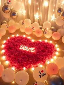 1000片人造丝玫瑰花瓣，适用于婚礼、红色玫瑰花瓣、玫瑰花瓣装饰、永生玫瑰花瓣、求婚玫瑰花瓣、浪漫婚礼装饰（适合情侣和新婚夫妇）、礼盒填充物、浪漫烛光走道装饰、婚礼走道花瓣、婚礼装饰、派对花瓣、烛光派对玫瑰