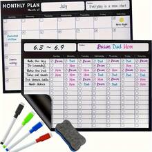 Refrigerator Magnetic Calendar, Dry Erase, For Refrigerator Purchases, Kitchen Event Planning .