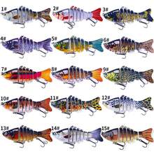 7-Section 10cm Multi-Jointed Fishing Lure, Minnow Hard Bait, Hengjia VIB Fishing Lure - Multicolor - View 4