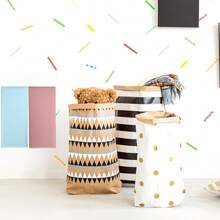 1 件 20X40 厘米 3D 防撞墙贴 - 自粘软包裹装饰板，哑光饰面，现代蓝白条纹，用于床头板保护、卧室和客厅墙壁装饰、电视墙板、现代家居风格、自粘板 - 彩色 - 查看 7