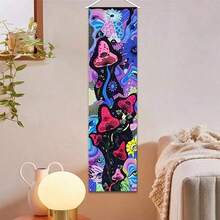 1 pieza Tapiz con diseño de setas, tapiz colorido con ojo hippie para colgar en la pared del dormitorio, decoración artística, regalo para cumpleaños o graduación