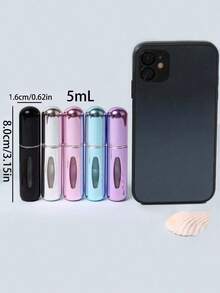 6Pcs Travel Perfume Bottle Refillable Portable Perfume Bottle Mini Atomizer Spray Refill Bottle Women Pocket Dispenser Cologne Sprayer 5ml - Nhiều màu - Xem 4