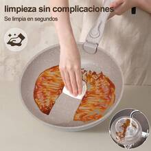 LOKOOY Juego de 16 Ollas y Sartenes con Mango Desmontables, Alta Antiadherente, Bateria de Cocina Con Tapas y Cojín, Sartén para Freír Apto para Lavaplatos, Cocina de Inducción y Horno - 1 - Ver 7