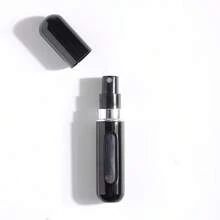 1 Piece Of 5 Ml Bottom-Filling Self-Pump Perfume Spray Bottle, Portable Cosmetic Refill Bottle, Reusable Refill Perfume Sprayer, Mini Cosmetic Bottle, Easy To Carry When Traveling, You Can Add Fragrance At Any Time When Traveling And Shopping, Suitable As A Birthday Gift Or Holiday Gift For Family And Friends, - 黑色 - 查看 3