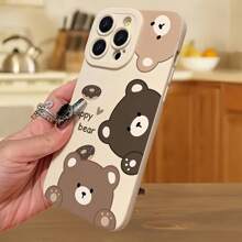 1 件可爱熊镜头保护哑光手机壳适用于 Apple 16、15、14、11、12、13 Pro Max、Mini、7、8 Plus、XR、XS Max、X、SE 2022 系列防水防震防摔防刮 - 彩色 - 查看 2