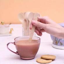 10pcs/50pcs/100pcs, Dinner Spoons, Dessert Spoons, Ice Cream Spoons, Soup Spoons, High-Quality And Durable, Suitable For Garden Parties, Summer Events, Catering, Takeout – High-Quality Disposable Tableware, Event Tableware, Simple Spoon Design, - Multicolor - View 7