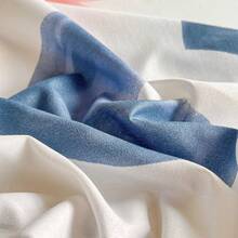 1pc Fashionable Minimalist Flat Sheet, Comfortable Soft Home Use Dust-Proof Washable Flat Sheet (Pillow Case Not Included) - Multicolor - View 4