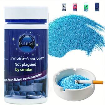 4 Colors Premium Indoor Cigarette Filling Sand Ashtray | Fine Quartz, Anti-Odor And Smoke Reduction, Minimalist And Large-Capacity Bottle