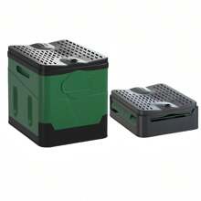 便携式折叠马桶带盖，多用途应急马桶，适用于自驾露营、划船、徒步旅行、户外旅行，不防水，无需用电，包含垃圾袋、手提袋、盒子、柜子、户外储物架、整理收纳盒、浴室用品、浴室工具 - 彩色 - 查看 14