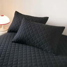 Funda de almohada impermeable, sin almohadas, 3 tipos de Jacquard, funda de almohada de 48x74cm para dormitorio, funda de almohada para el hogar - Azul - Ver 8
