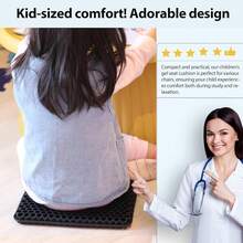 19.7" Gel Seat Cushion, Super Large & Thick Office Chair Cushion For Long Sitting - Back Hip Tailbone Pain Relief Cushion, Egg Seat Cushion Desk Chair Pads For Cars Wheelchair - Fits Up To 350 Lbs-222684 - 黑色SKidsized - 查看 3