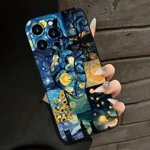La funda de teléfono de TPU de alta calidad adopta el diseño de Van Gogh, una funda de protección creativa personalizada y de moda, resistente a impactos y caídas, a prueba de golpes y anti-caídas, resistente a las manchas y duradera, muy adecuada como regalo de cumpleaños o festivo para hombres y mujeres, adecuada para  17/17 Pro/17 Pro Max/17 Air/ 16/16 Pro/16 Pro Max/16 Plus/ 15/15 Pro Max/15 Pro/15 Plus/ 14/14 Pro/14 Plus/14 Pro Max/ 13/13 Pro/13 Pro Max/12/12 Pro/12 Pro Max/11/11 Pro/11 Pro Max/XR/X/XS/XS Max. Es el regalo de cumpleaños perfecto para novias, novios, esposos, esposas, amigos o para uno mismo, innovador y a la moda, adecuado tanto para hombres como para mujeres. - Multicolor 2075 - Ver 2