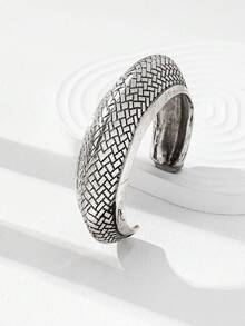 1 Vòng tay dạng vòng tay cơ bản tối giản, thiết kế hình vòm, vòng tay kim loại cứng - Nhiều màu - Xem 6