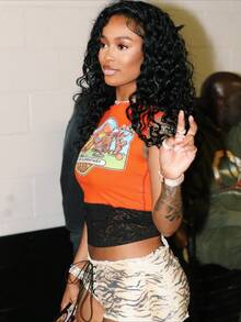 Ladies' Street Fashion Versatile Sleeveless Orange Lace Women's Top, Spicy Girl Exposed Navel Slim Fit T-Shirt Top Short Sleeved - 橘色 - 查看 4