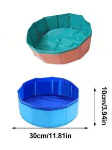 Spezieller faltbarer Haustier-Badewannen-Hund, Badewannen-Brunnen, Schwimmbad, Vogel-Badewanne, Katzensandpool, Katzenspielzeug, Spielzeuge, Eingangssäuberungswerkzeuge, temporärer Fischteich, Schildkröten- und Geflügel-Badewanne, Futterspender, Enten-Spielpool, Haustier-Reinigungswasserbecken, geeignet für Hof, Garten, Reise, Urlaub, vielseitig einsetzbar, ideal für Sommerschenke