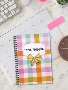 Customized Personalized Name Notebooks, Spiral-Bound Notebooks, Cute Student Diaries, Back-To-School Gifts, Teacher Appreciation Gifts, Gifts For The First Day Of School, Cute School Stationery Sets Suitable For Boys And Girls, Essential School Stationery Sets,Multi-Functional,Ornamental,Reusable,Modern,Colorful,Cute,Vintage,Cartoon,Kawaii,Custom,Personalized,Unique,Customized,Workers,Clients,Students,For Business/Work/Office,For School,Office & School Supplies,Xmas Decoration,Tendencia Local - Multicolor - View 7