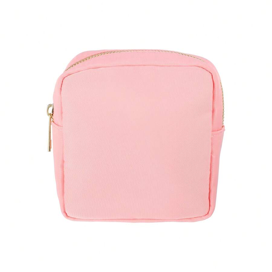 1 Pc Women Waterproof Makeup Bag For Business Travel Vacation Camping Beige - 粉色 - 查看 1