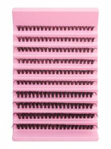 200pcs/400pcs Cluster Mink Eyelashes, 8mm-16mm D Curl Thick Lash Extension DIY Make-Up Tool To Create Natural & Dramatic Look Lash Clusters, Eyelash Clusters, Individual Eyelashes, Lashes, Fake Lashes - D - View 7