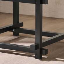 SoBuy Side Table With Tenon Joints Coffee Table Couch Table Telephone Table Nightstand Bedside Table Balcony Table Sofa Table Black W X H X D Approx. 40x60x40cm - Black - View 8