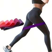 1pc/5pcs Yoga Resistance Bands, Suitable For Full Body Fitness, Glute, Leg And Arm Stretching, Ideal For Yoga And Pilates Workouts At Home, Portable Fitness Equipment, Rubber Resistance Bands, Yoga Gym Elastic Candy Strength Pilates Cross-Training For Women Weight Lifting