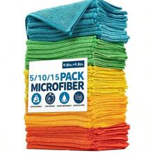 10/20/30 Pieces/Pack Multi-Color Cleaning Microfiber Towel Set - Various Quantities To Choose From, Kitchen, Bathroom, Home, Housewares
