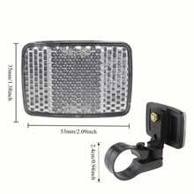 Mountain Bikes Have Reflective Safety Warnings Before And After Nighttime Driving, With Pure Physical Reflection That Does Not Require Power Supply And Is Easy To Install