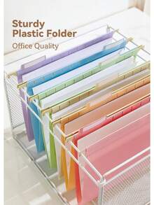 Plastic Hanging File Folders, Letter Size, 12 Pack Pastel Hanging Folders, With Insertable 1/5-Cut Tabs For Filing Cabinets2025 - 1 - 查看 2