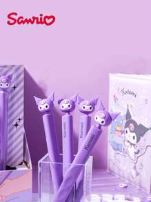 Sanrio 1 Stück offiziell lizenzierter Sanrio Süßer Bleistift 0,5mm Kuromi Weiche Gummi Mechanischer Bleistift Druckbleistift Cartoon Druckbleistift Lern- und Zeichenmaterial Dreieckiger Schaft Griffkorrektur Hochwertig Modisch Arbeitseintrag Stift Einzigartiges Design Angenehmer Griff Geeignet als Geschenk für Familie, Freunde, Weihnachten, Geburtstag