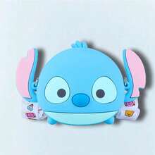 Disney 1个官方授权的《星际宝贝》兔耳朵史迪奇斜挎包，配有可调节肩带和硅胶材质，可作单肩包、钱包或钥匙扣，是送给朋友的趣味生日和周年纪念礼物。 - 查看 6