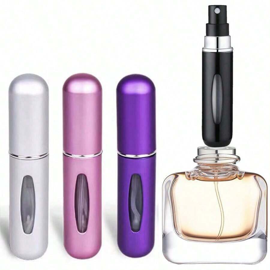 1pc/3pcs/5pcs Mini Travel Perfume Bottles Perfume Bottle 5ml Portable Refillable Perfume Spray Bottle For Travel Size,Pocket Perfume Dispenser- Compact And Convenient, Back To School Squeeze Bottle Spray Bottle - Nhiều màu - Xem 1