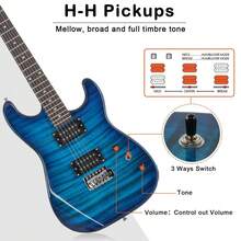 Glarry GST Electric Guitar Kit Right Handed School Band With 20W AMP Bag - default - View 5