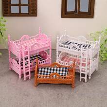 1pc White/Pink/Brown Color Makeup Vanity And Nightstand Boxed Set, Mini Colored Furniture Playset, Mini Colored Vanity, Mini Furniture Model, Mini Vanity, Vanity Model, Dollhouse Decor, Pretend Play Toy, Miniature Model, Photography Prop, Realistic Furniture Model, Plastic Toy - Multicolor - View 13