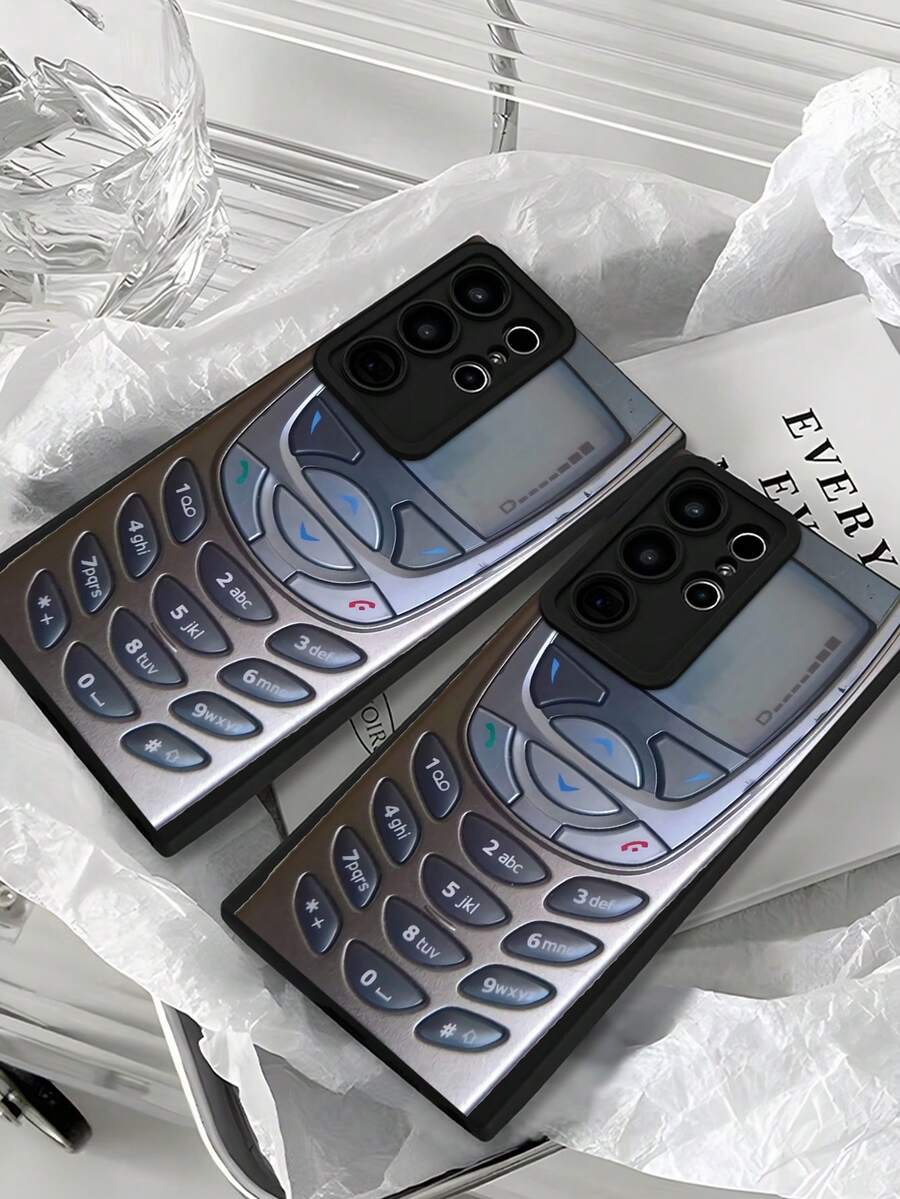 Simple Classic Retro Nokia Phone Nostalgic Must-Have Print Black Phone Case For Phone 16 PRO MAX/11/12/13/14/15/15 Pro/15 Plus/15 Pro Max/X/XS Max/XR/11 Pro/12 Pro/13 Pro/14 Pro/12 Mini/1 - màu đen - Xem 1