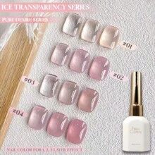 15ML Xin Beauty Serie Hot Nude Nagellack 2025 Neue Beliebte Senior-Sinn für Nude-Hautfarbe Basis Perlglanz Glitzer Pailletten Transparenz Weißer Nagelladen Spezieller Nagellack