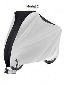 1pc Oxford Cloth Waterproof Dustproof Rainproof Cover, Outdoor Bicycle Cover Suitable For 2 Bicycles, Waterproof, Anti-UV, Dustproof, Windproof, With Lock Hole, Fit For Mountain Bike, Road Bike And Electric Bicycle - Multicolor - View 8