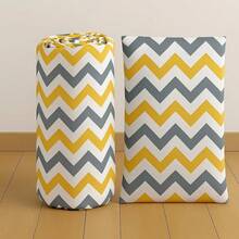 Made In Turkey - Single Size Patterned Fitted Sheet ( 1pc ) Set Turkish Cotton - 100x200 Cm + ( 1 Pc ) Pillowcase 50x70 Cm | Soft & Durable Bedding - Yellow - View 2