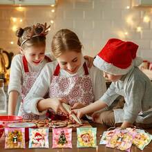 PCS Halloween Treat Ziplock Bags(4x4 Inch) Self-Sealing Candy Cookie Goodie Goody Small Wrap Bags Halloween Party Favors Supplies Decorations Spider Web Bat Pumpkin Pouches Table Decor - 100個聖誕袋 - 查看 2