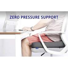 Ifoam Gel Infused Memory Foam Layer Wheelchair Cushion - Seat Cushion For Wheelchair-Office Chair, Kitchen Chair, Car Seats-Pressure Sore And Tailbone Pain Relief-High Dense Polyfoam Base(Black)-633654 - 黑色 - 查看 7