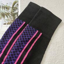 1 Pair Unisex Thick Warm Breathable Ski Socks, Outdoor Long Hiking Sports Socks, Winter