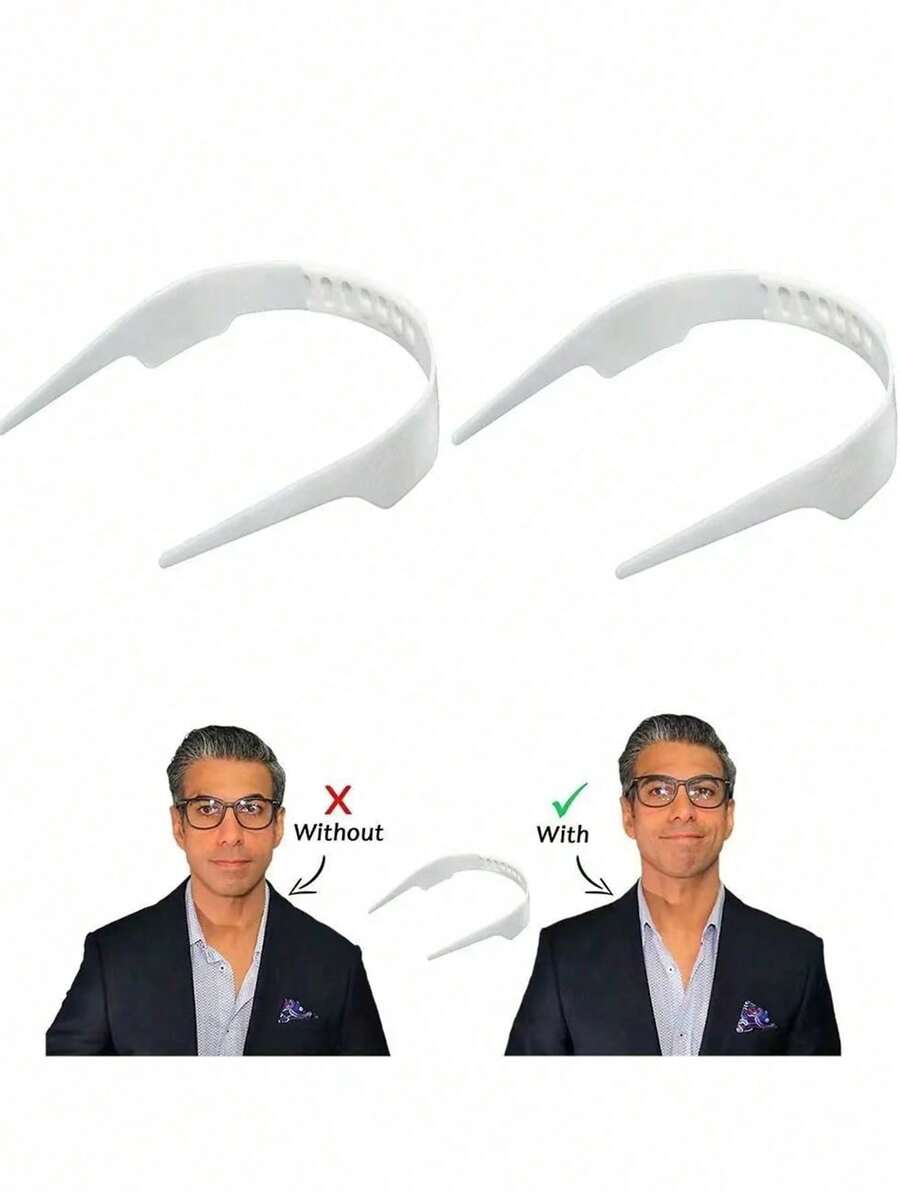 Sleek Invisible Plastic Collar Clip, Collar Stay, Adjustable Size, Provides Fashionable Embedded Support For Shirts To Ensure Perfect Collar Fit Without Feeling Bulky, Universal Shirt Collar Stay - Nhiều màu - Xem 1