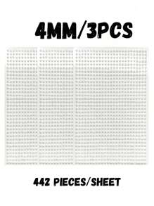 3 Peças/1 Peça de Diferentes Tamanhos de Adesivo de Pérola e Strass, Adesivo de Cristal Acrílico e Gema, Remendo Decorativo Autoadesivo para Penteados, Maquiagem de Olhos, Artesanato, Decoração de Pérolas, Remendo Decorativo Autoadesivo, Decoração de Feriados