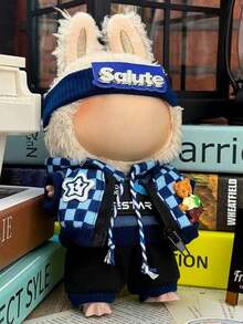 4 piezas adecuadas para muñeca de 17 cm, ropa para la 1ra y 2da generación de figuras de caja ciega, se ajusta a la sudadera, adecuado para volver a la escuela, graduación, regalos de entretenimiento, suministros para fiestas, regalos de cumpleaños (estilo de muñeca incluido al azar)