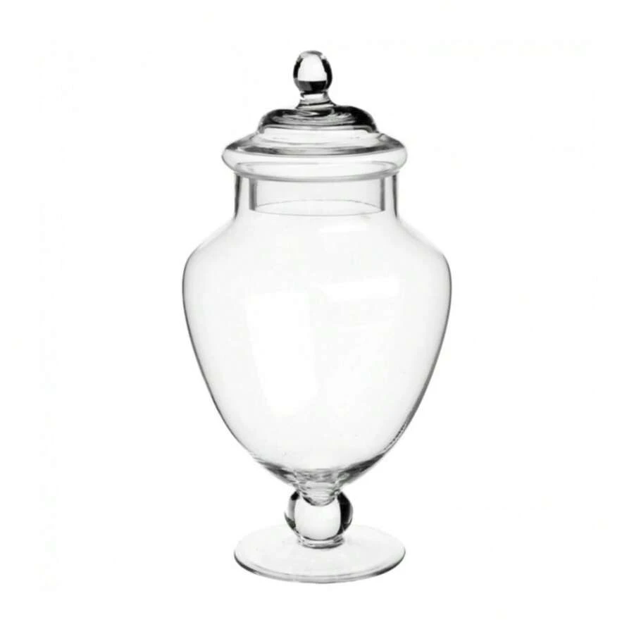 Atmosphera Tarro de cristal para caramelos con pie 2,1L - Multicolor - Ver 1