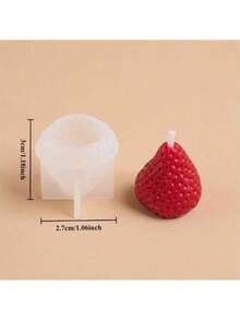 Khuôn nến silicon AromaRelax hình dâu tây 3D tự làm thủ công hương thơm lãng mạn cho tiệc ngày lễ tình nhân trang trí nhà quà tặng sinh nhật - trắng - Xem 15