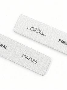 20Pcs Rectangle Nail Files 100/180Double Sided Emery Board Washable Emery Boards Reusable Nail Buffers Manicure Tools For Natural Nails Acrylic Nails Home And Salon Use,Nail Supplies,Nail Tools,Nail Art Tools,Back To School,Nails,Nail Tools For Press On Nails - Dusty Purple - View 6