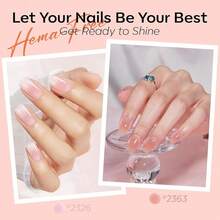 Cat Eye Gel Nail Polish Set, 6 Colors 9D Glassy Cat Eye Glitter Gel Polish Black Red Purple Blue Silver Brown Nail Polish All Seasons With Magnet Soak Off Led DIY Salon Gift-842643 - A-1Hema-FreeJellyNude - 查看 3